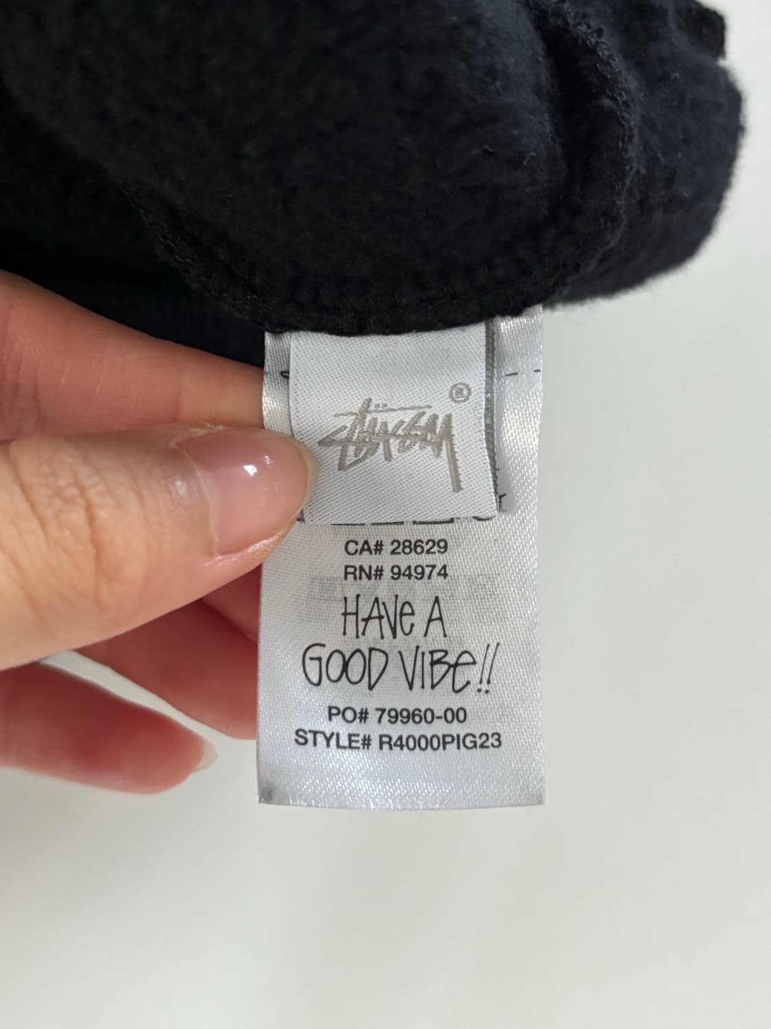 Stussy 스투시 블랙 스무스 인터내셔널 피그먼트 후드 상품이미지6