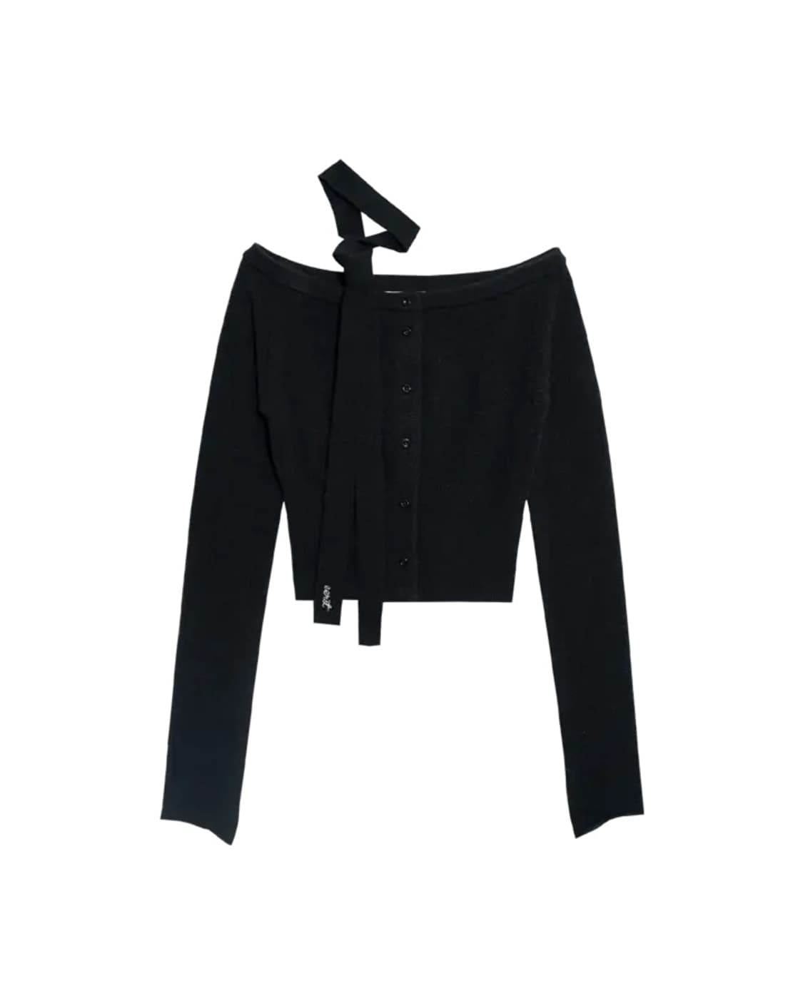 이어스트 오프숄더 가디건 블랙 상품이미지3