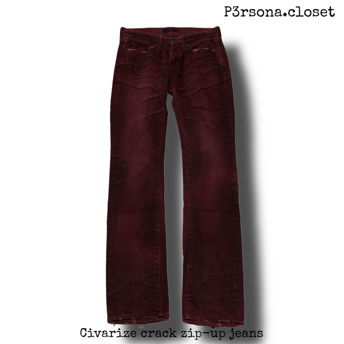 Civarize crack zip-up jeans 상품이미지1