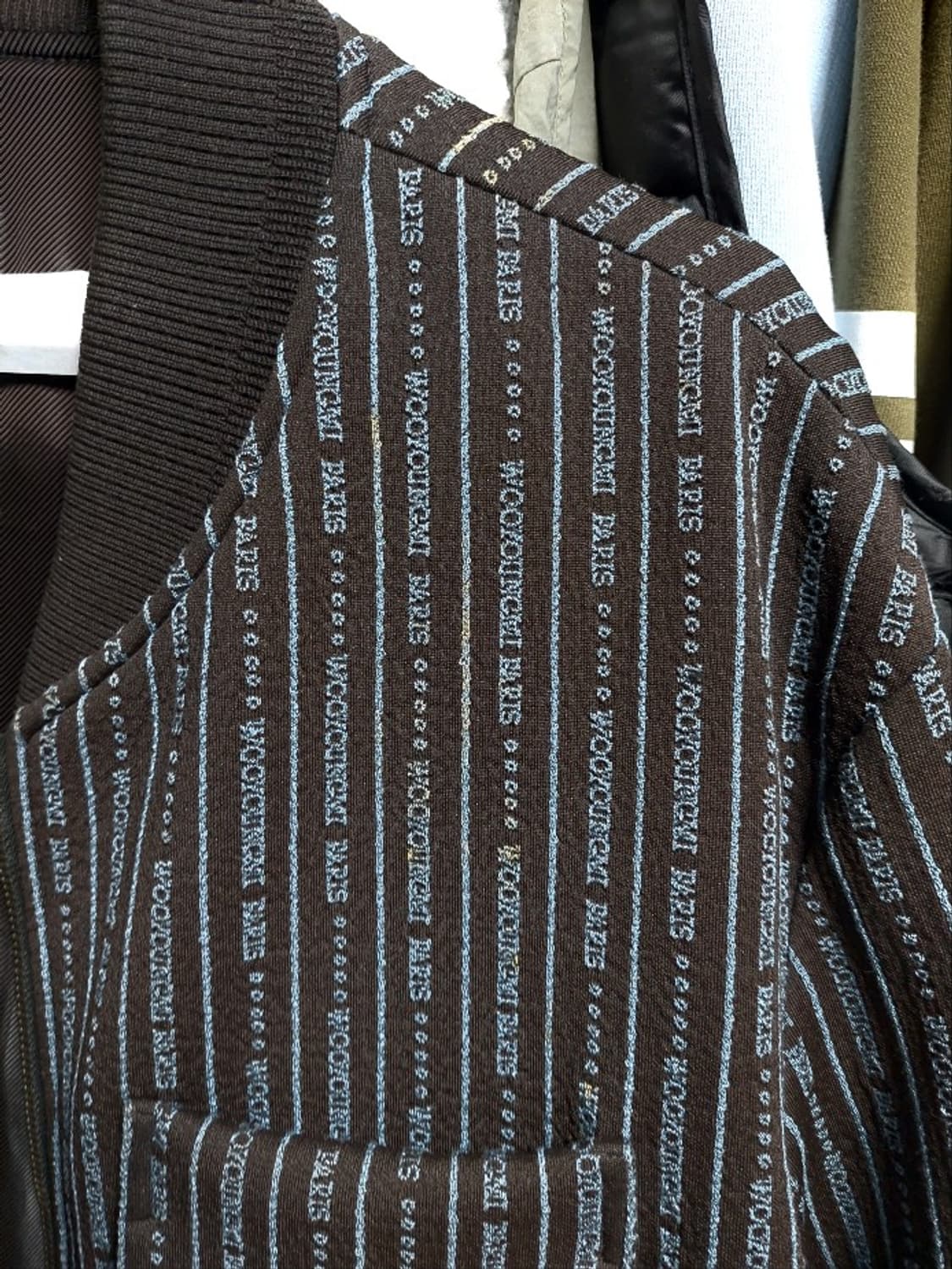 WOOYOUNGMI 올오버 스트라이프 봄버 자켓 50 상품이미지9