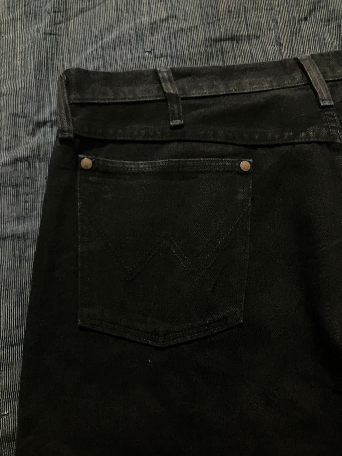 🇺🇸 90s USA 빈티지 랭글러 13MWZWK 블랙 데님 팬츠 상품이미지5