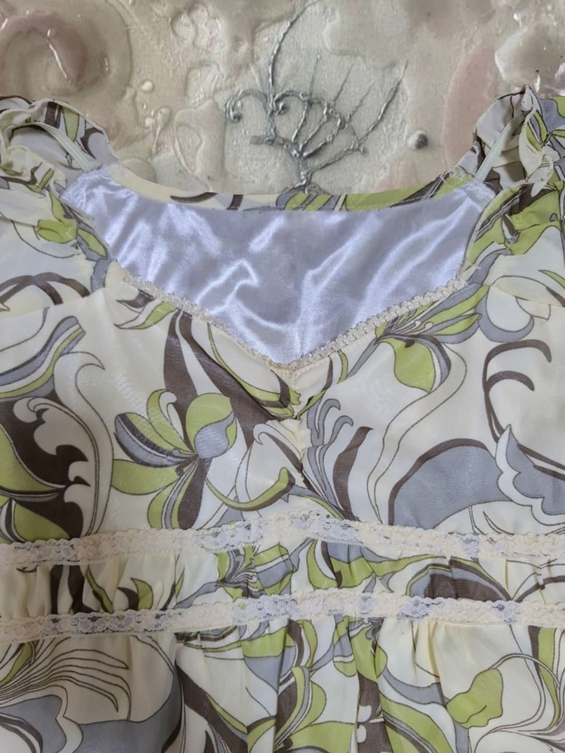 일본 빈티지 패턴 미니 원피스 오리엔탈 파우닝 133 샵오공이 레이어룸 상품이미지5