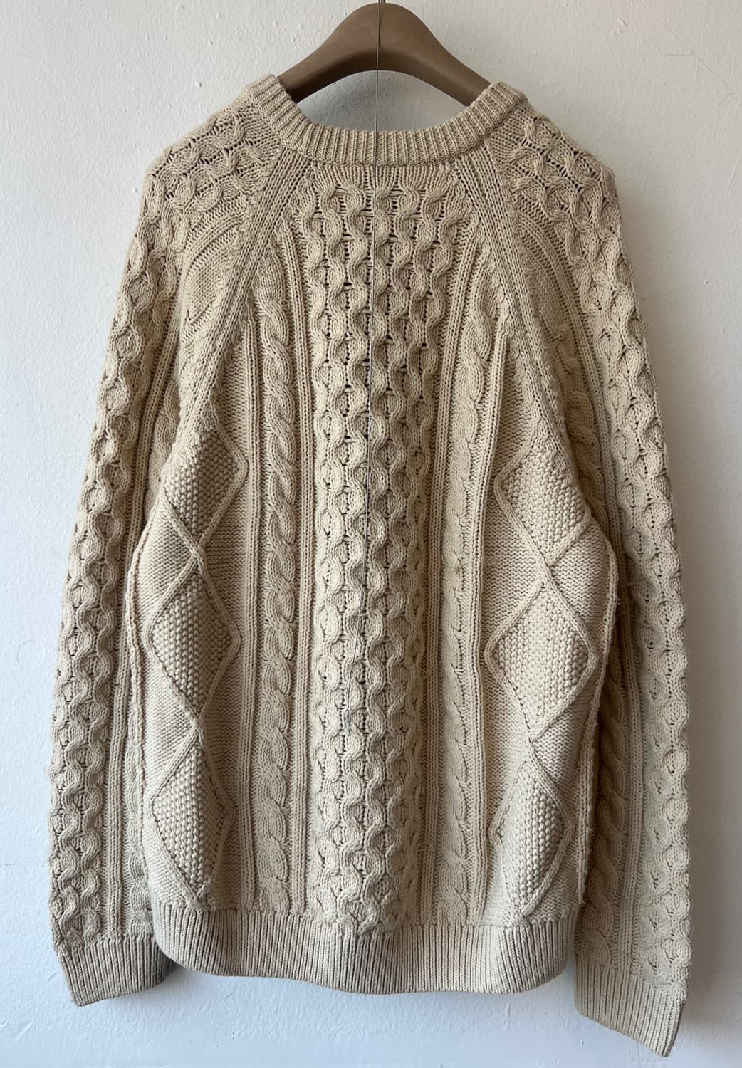 나이키 남여공용 아이보리 라운드 케이블니트
 상품이미지9