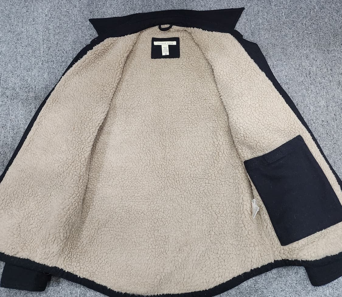 토마스 모어 울 블렌드 플리스 안감 셔츠 자켓 M 상품이미지3