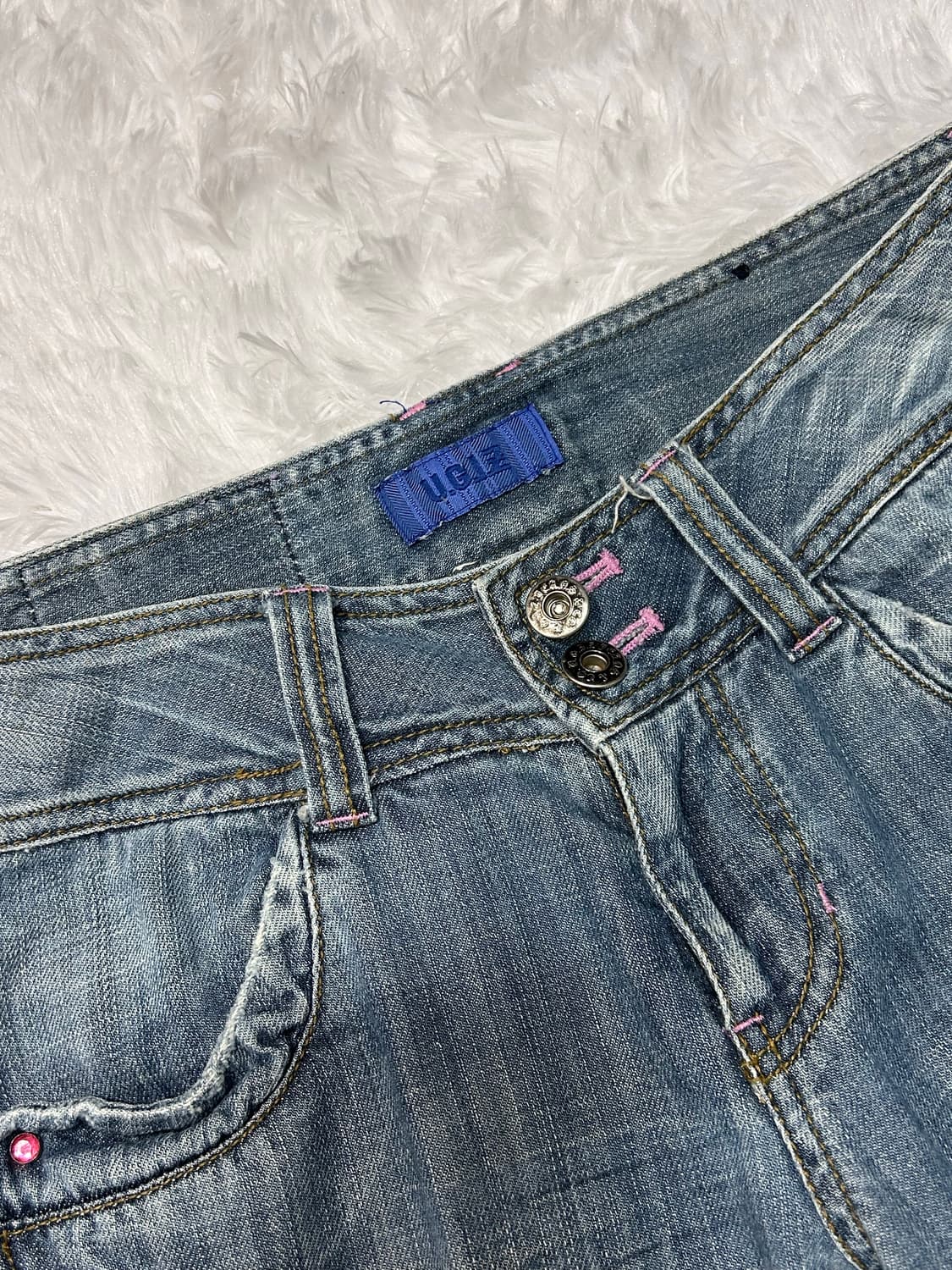 UGIZ bootscut back cubic denim pants 상품이미지2