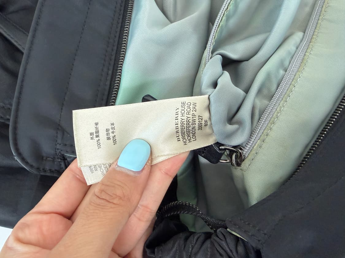 버버리 나일론 백 블랙 상품이미지5