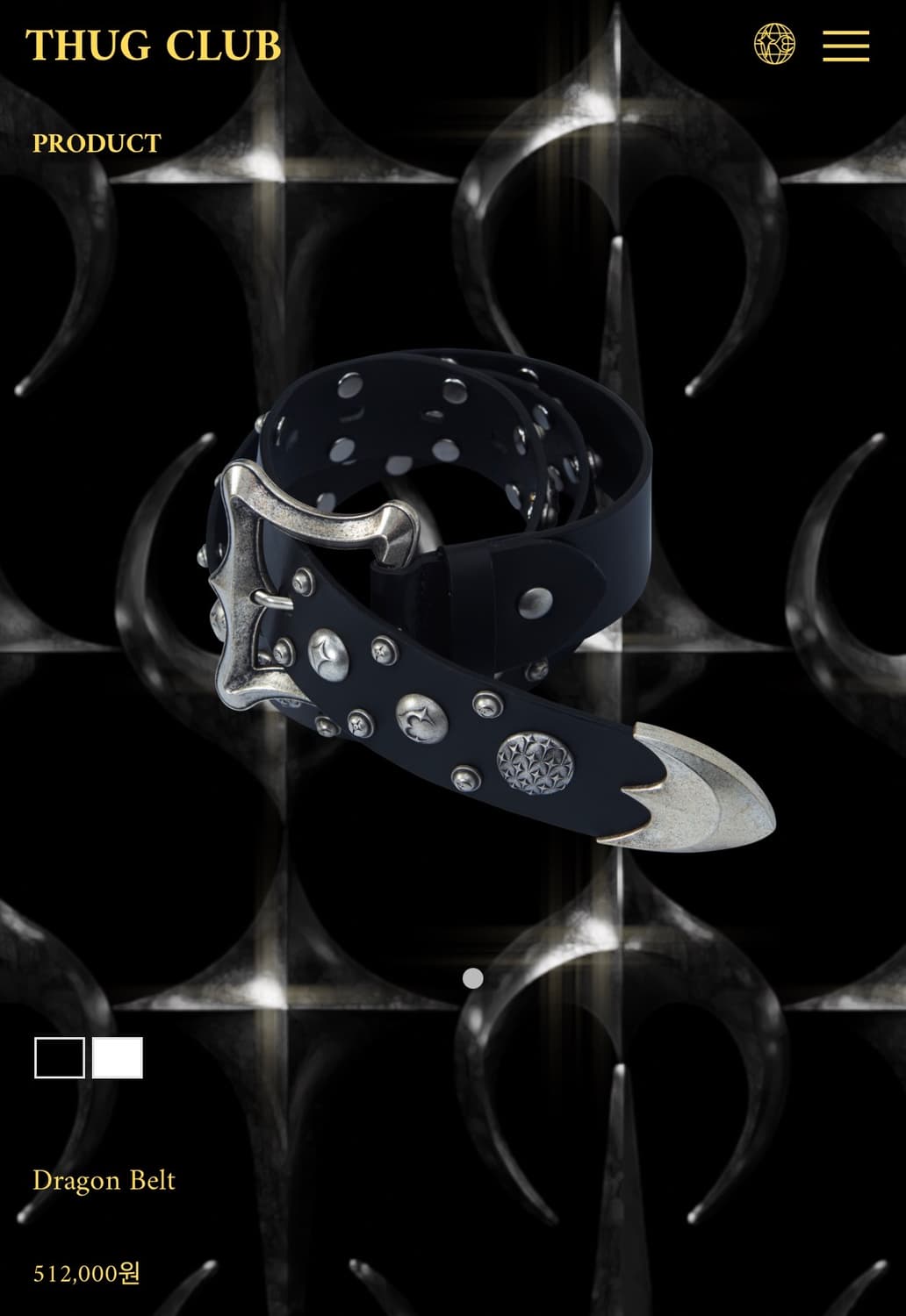 떠그클럽 벨트 Dragon belt 상품이미지1