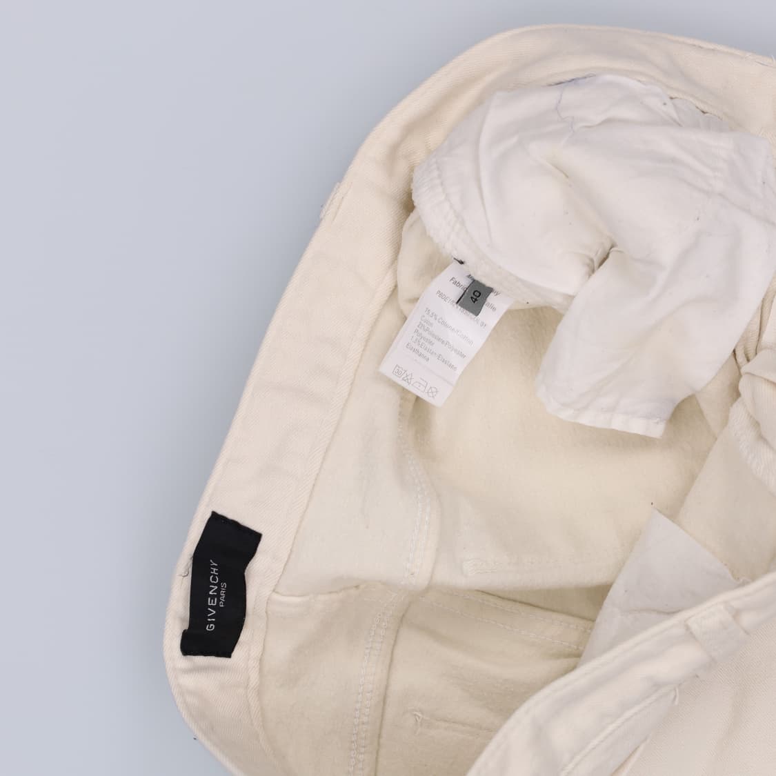 40 지방시 여성 화이트 데님팬츠 0122H2 상품이미지7