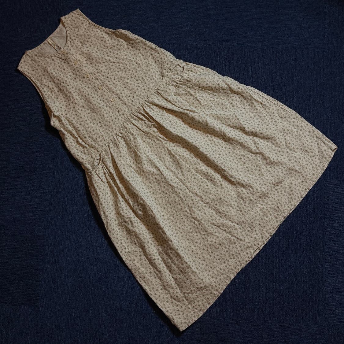 모리걸 플라워 패턴 롱 원피스 상품이미지1