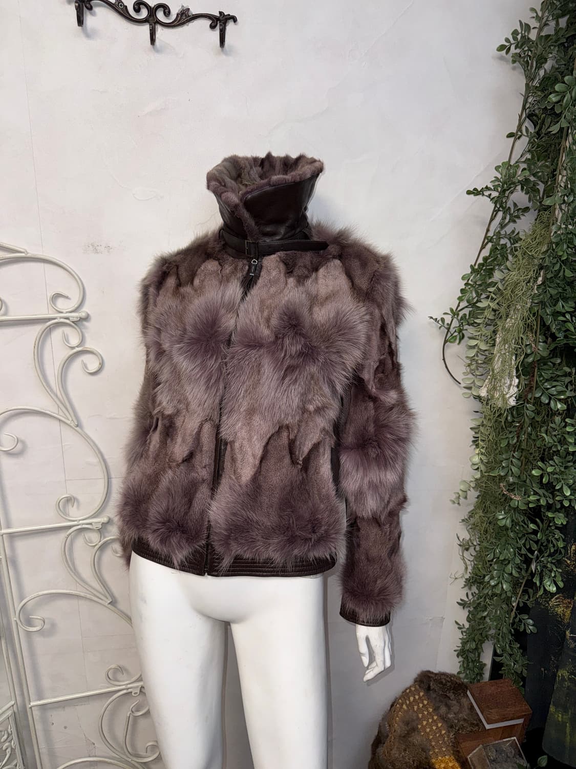 She’s miss lamb skin fox fur jacket  상품이미지6