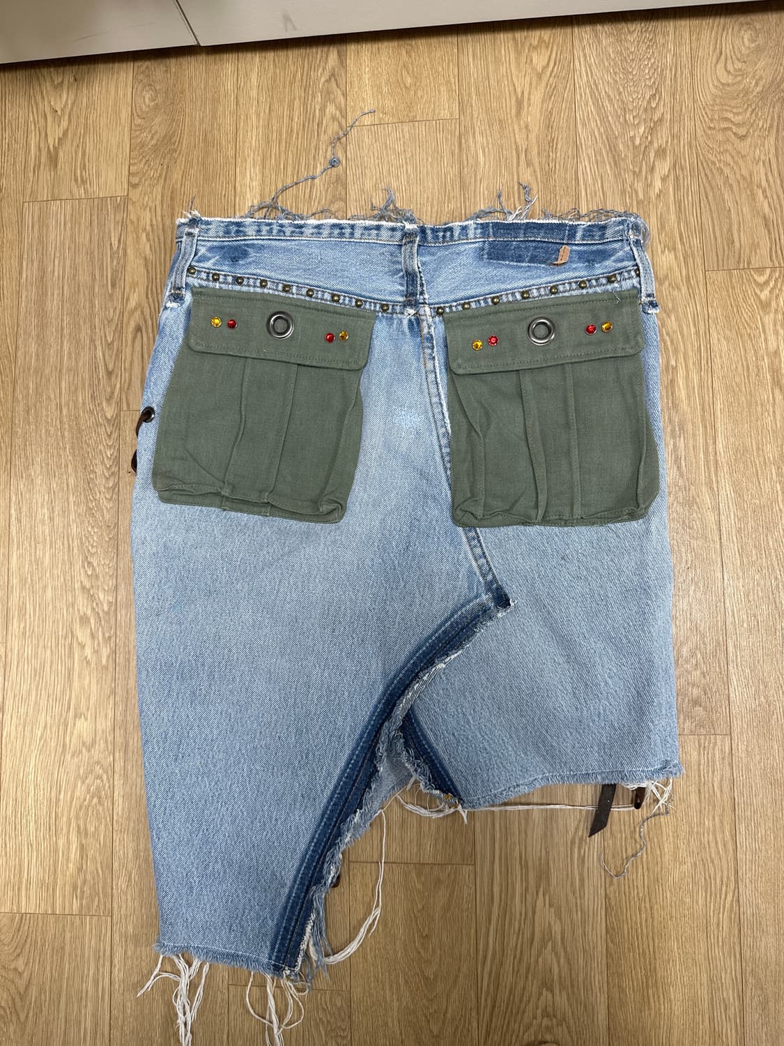 미키 리메이크 데님 스커트 상품이미지3