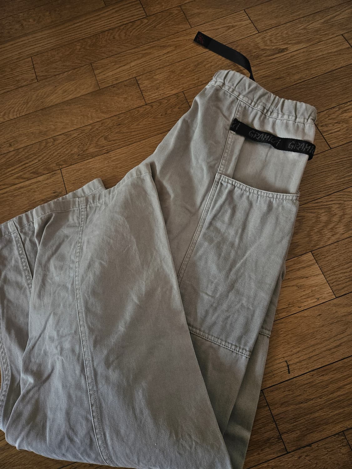 그라미치 가젯팬츠 일본 발매 시멘트 그레이 클라이밍 아메카지 루즈테이퍼드 상품이미지4