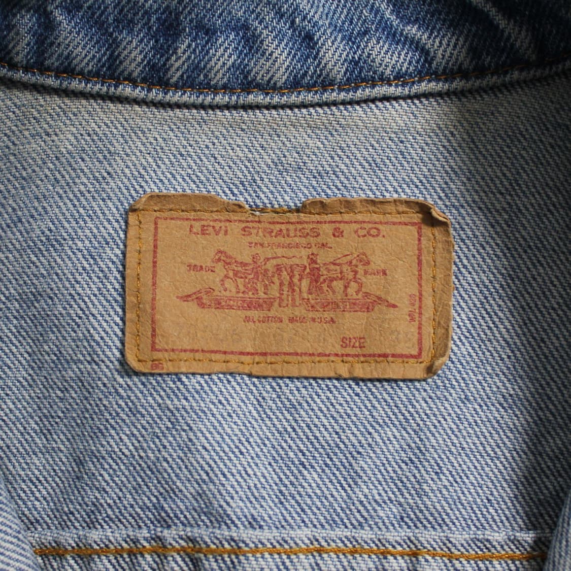 90's Levi’s 리바이스 타입3 트러커 데님 자켓 L034 상품이미지6