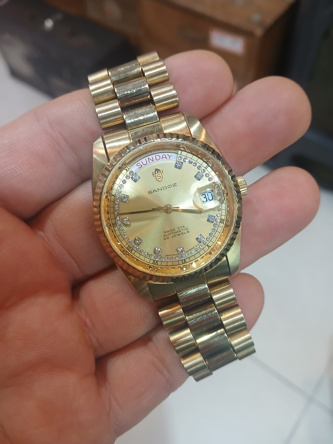 swiss SANDOZ 오토매틱 시계 상품이미지4