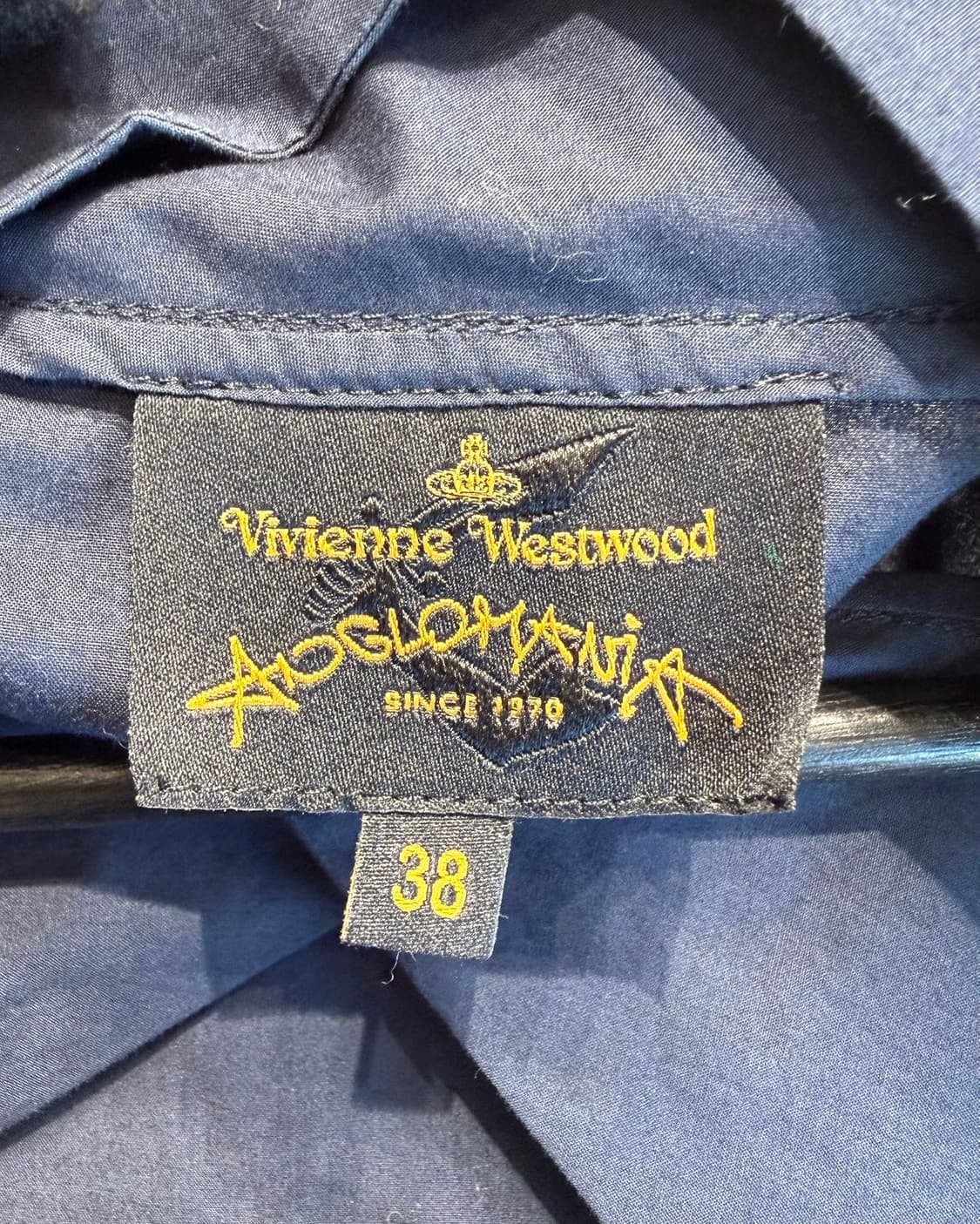 비비안 웨스트우드 네이비 orb버튼 블라우스  상품이미지8