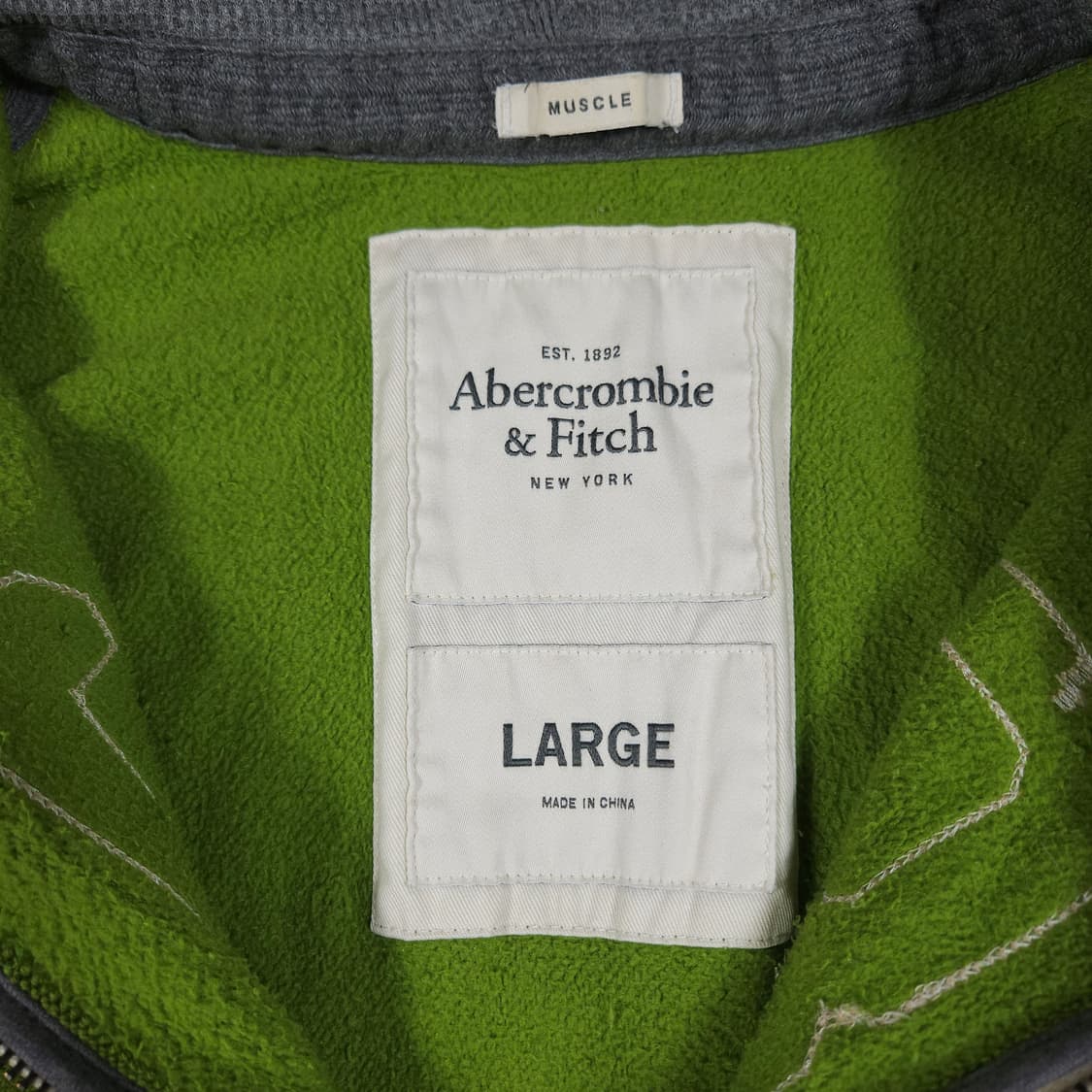 아베크롬비 후드집업 그린  상품이미지4
