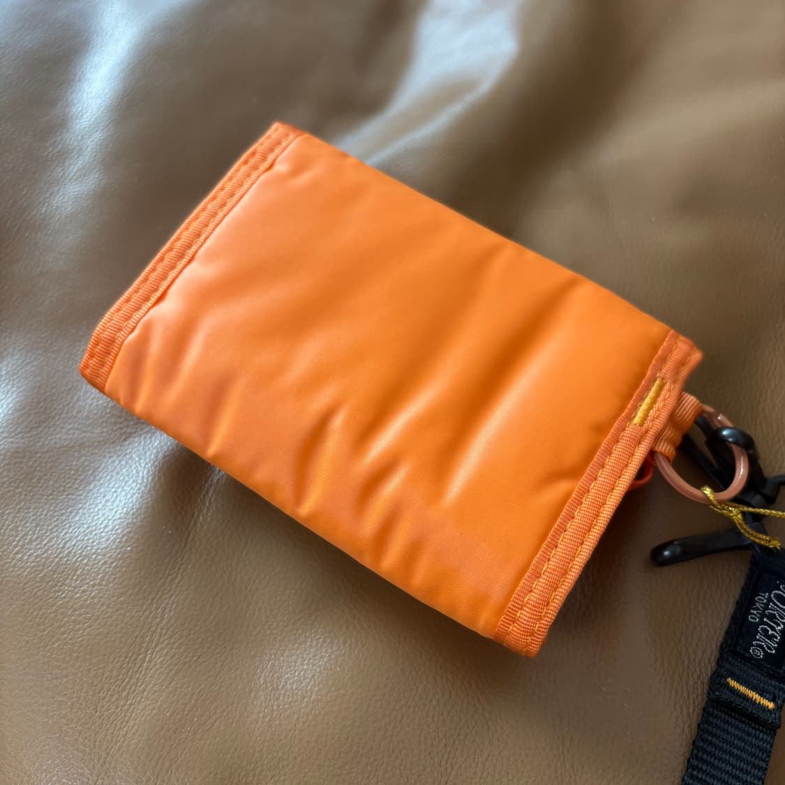 PORTER 포터 캡슐 월렛 지갑 오렌지 (스트랩 포함) 상품이미지5