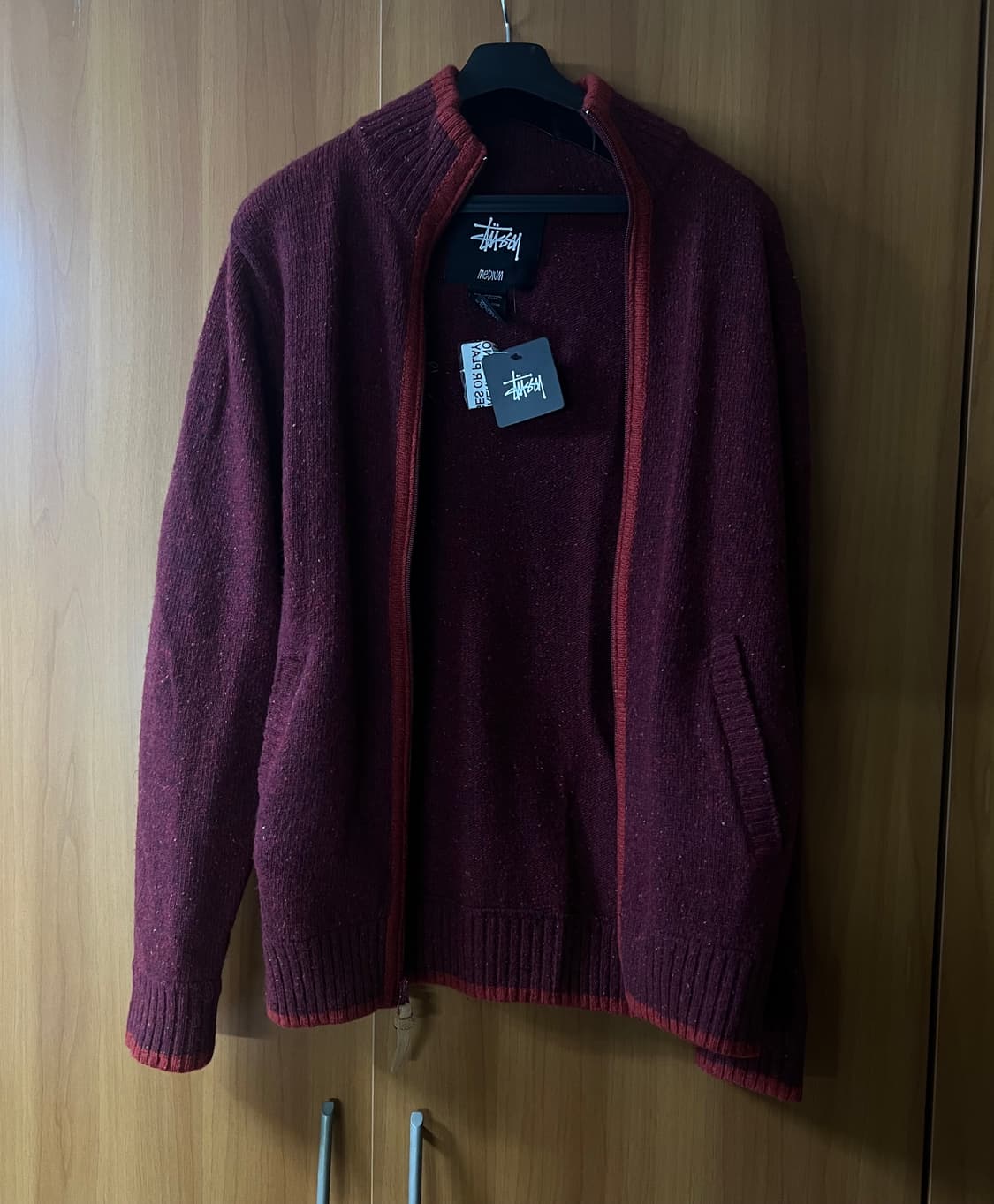 stussy granite full zip neck red 상품이미지1