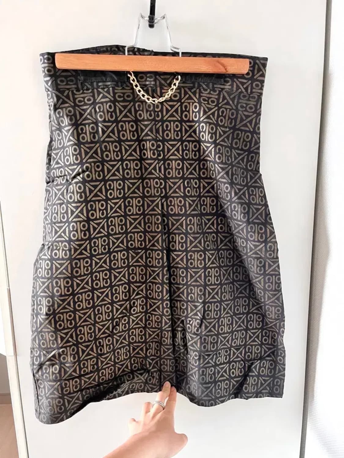 [vintage] 패턴 체인 스커트 상품이미지1