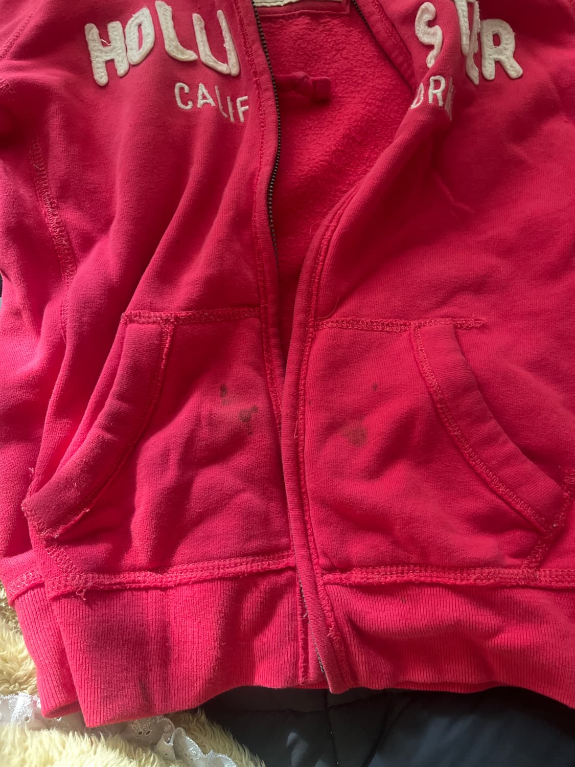 홀리스터 핑크 후드집업 상품이미지3