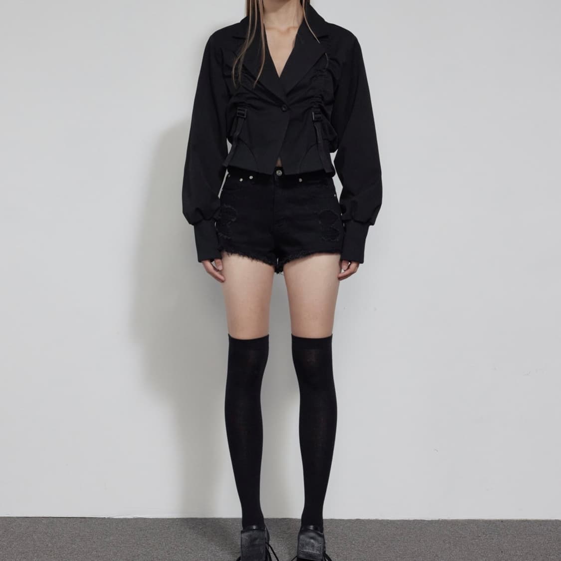 DAMAGE BLACK SHORTS 상품이미지3