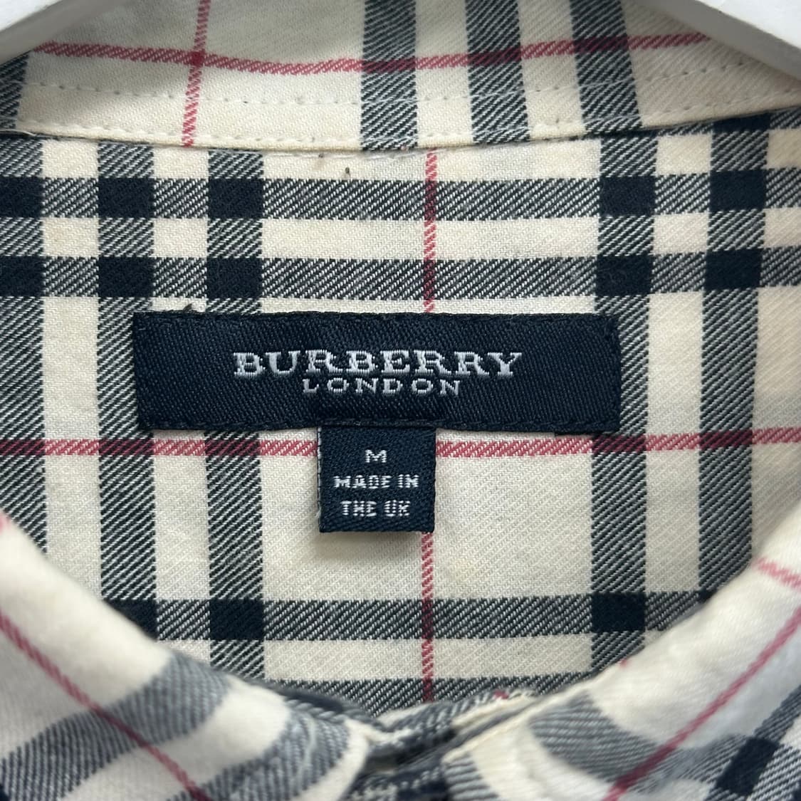 버버리 영국판 로고 체크 셔츠 상품이미지5