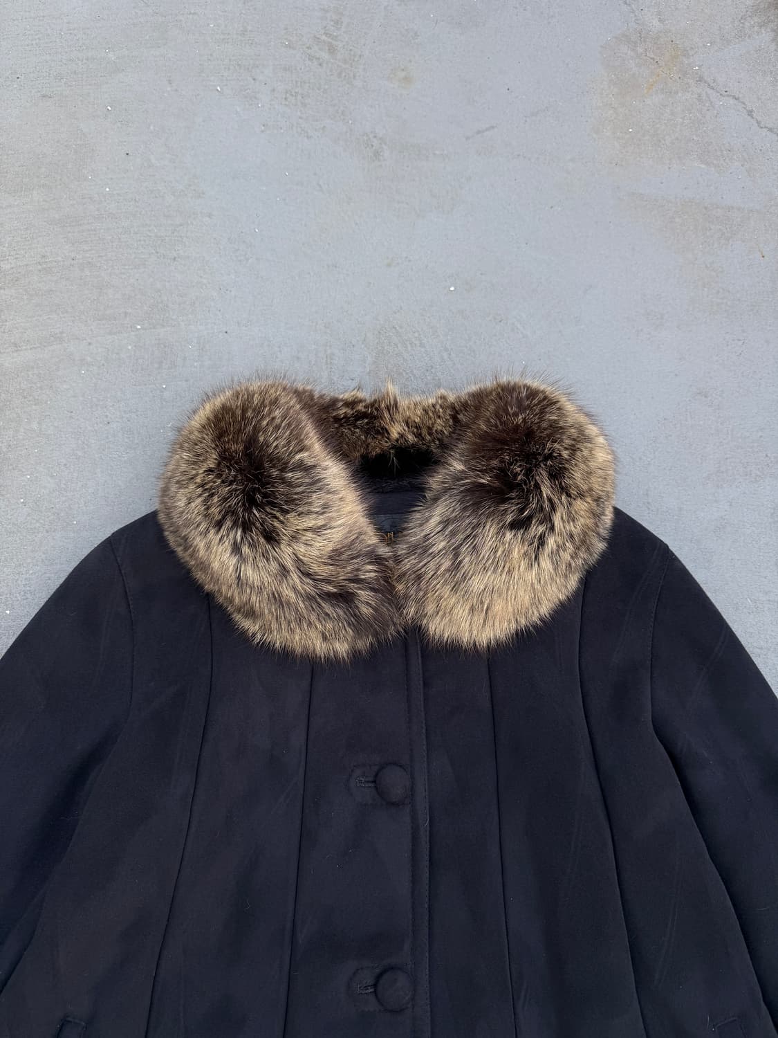 빈티지 퍼 트리밍 코트 상품이미지5