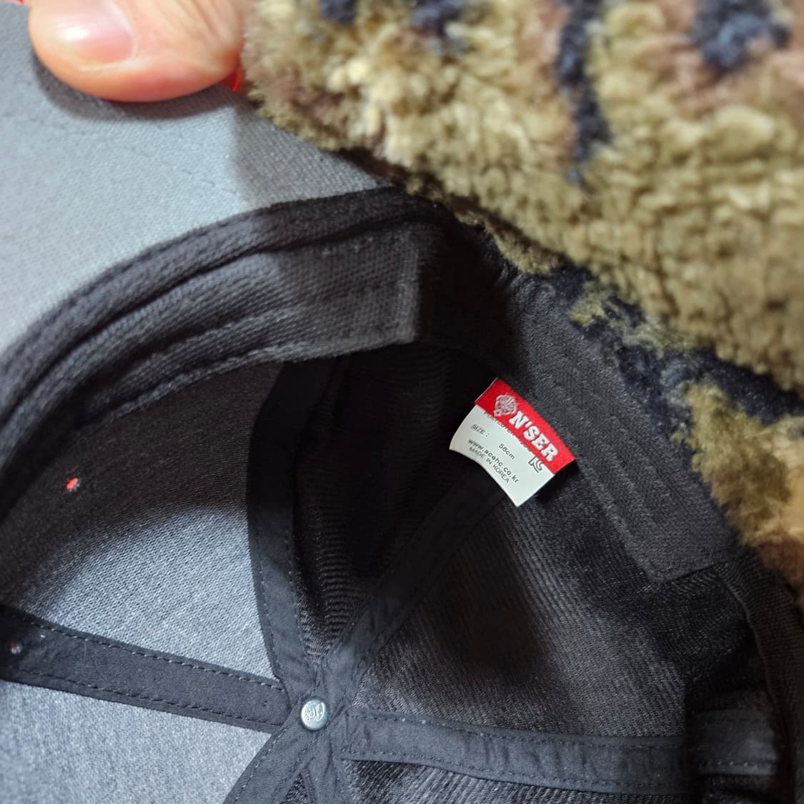 엔써(N'SER) 카모 퍼 플라이트 캡 58 size 상품이미지6