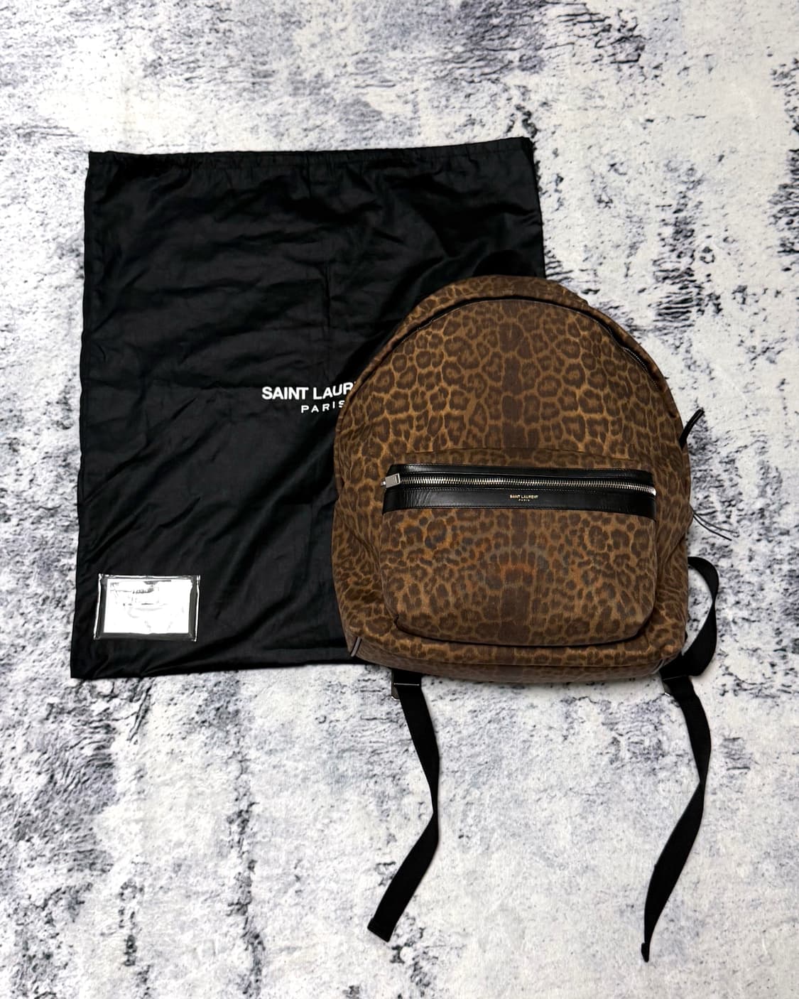 (풀구성품) 생로랑 15fw 레오파드 헌팅 백팩 상품이미지1