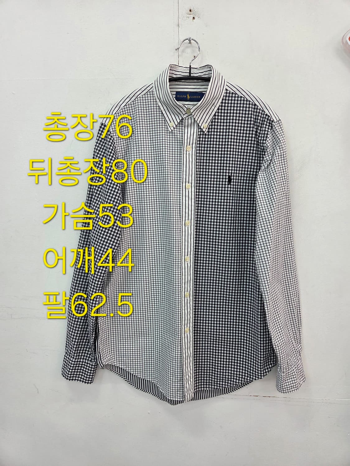 S 랄프로렌 멀티 패턴 체크 남성 셔츠 상품이미지1