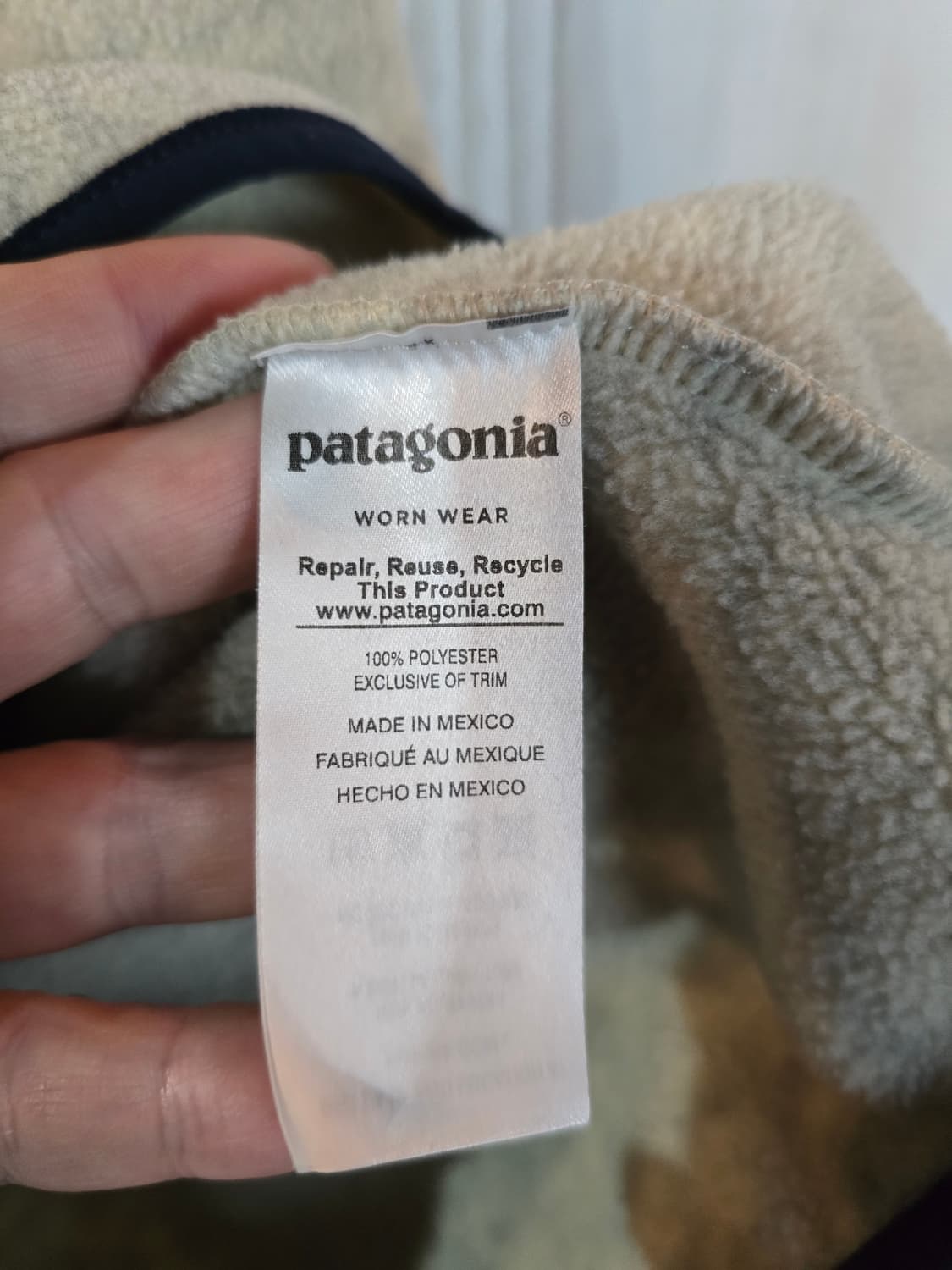 파타고니아 신칠라 플리스 M 아이보리 상품이미지5