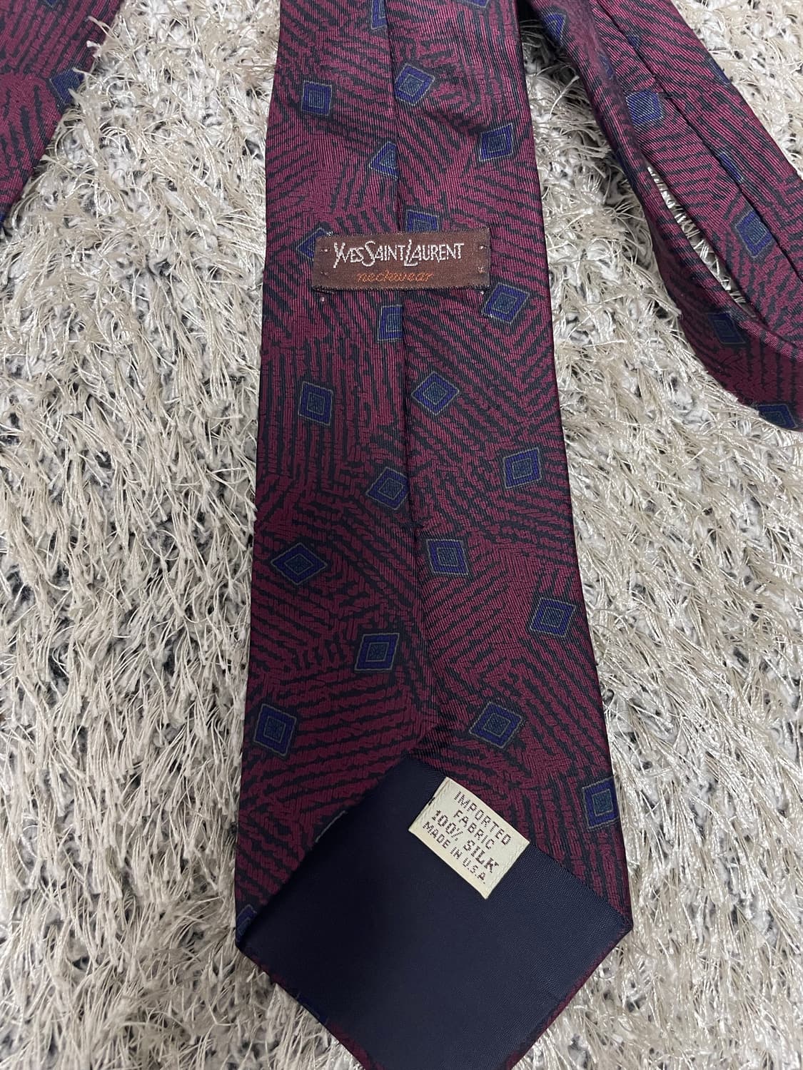 미국제 입생로랑 실크 넥타이 상품이미지3