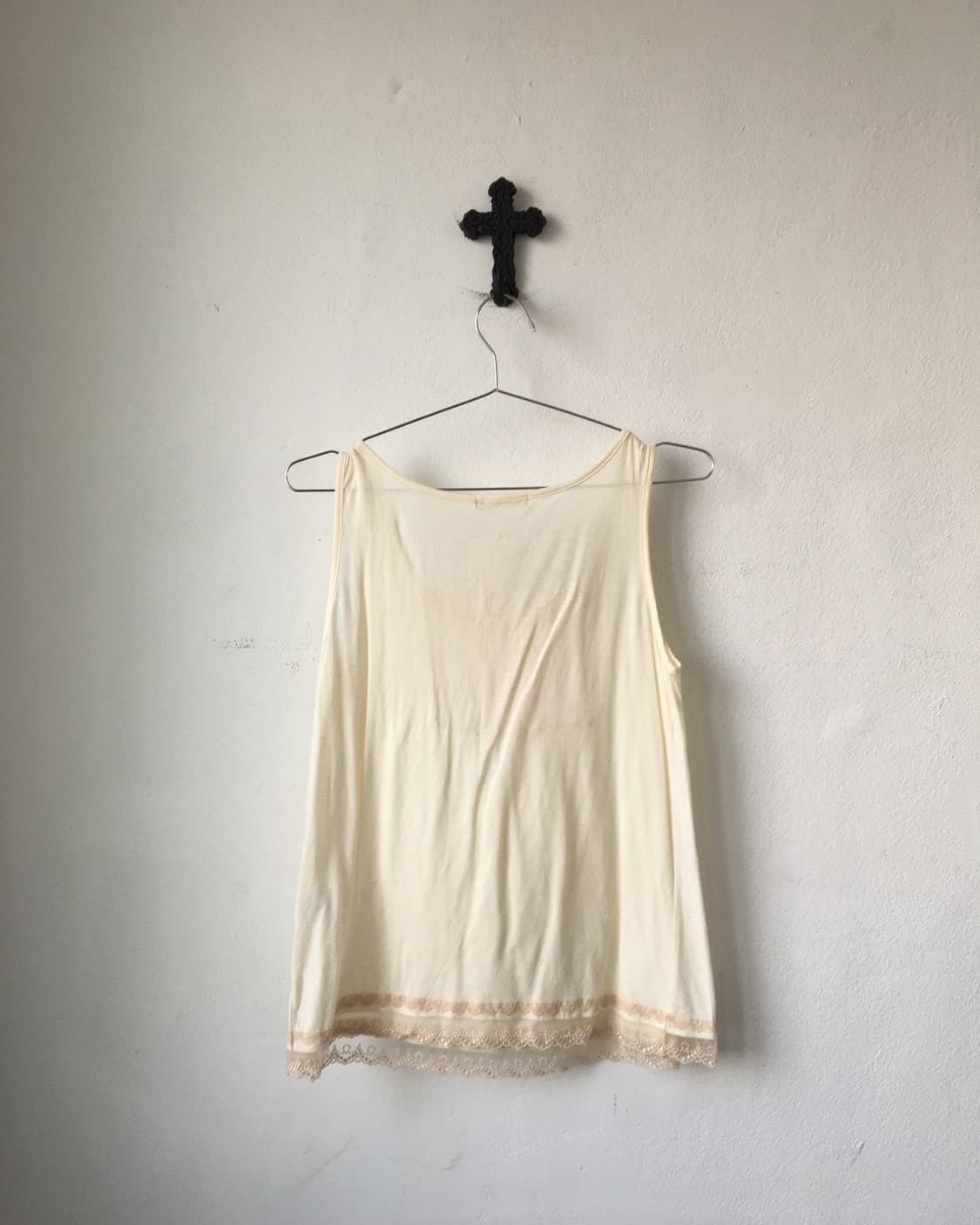 Lace trimming sleeveless 상품이미지3