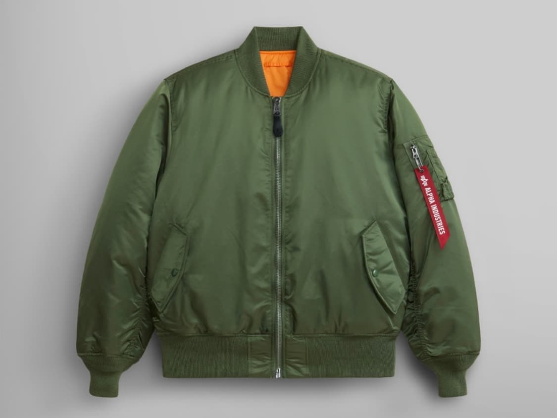 알파인더스트리 MA-1 플라이트 자켓 세이지 M 상품이미지1