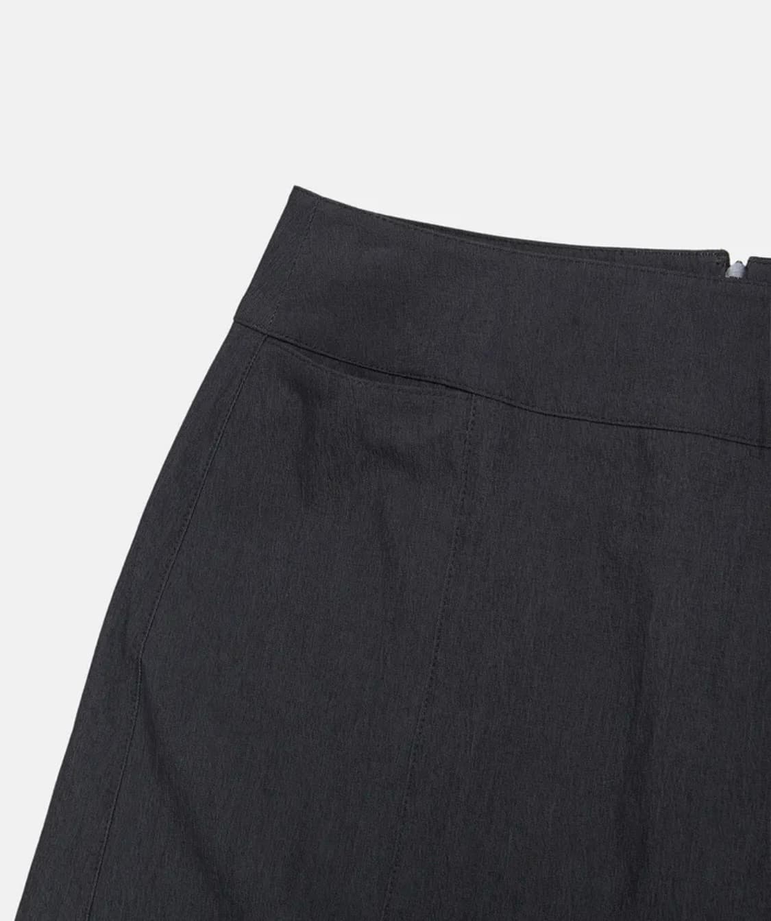 [택있음]엔조블루스 다이애그널 라인 미디 스커트 (Dark Grey) 상품이미지6