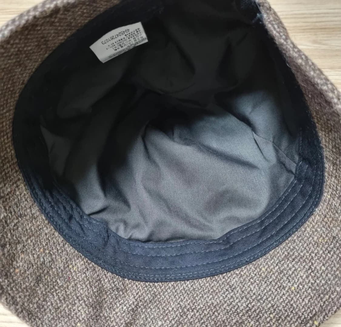 무지 헤링본 캡 모자 58cm 상품이미지4