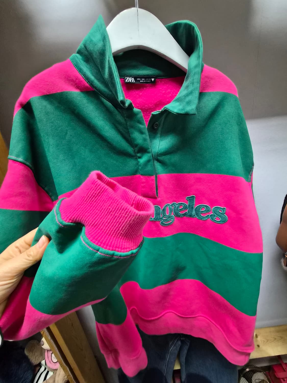 자라 기모 카라 맨투맨 상품이미지5