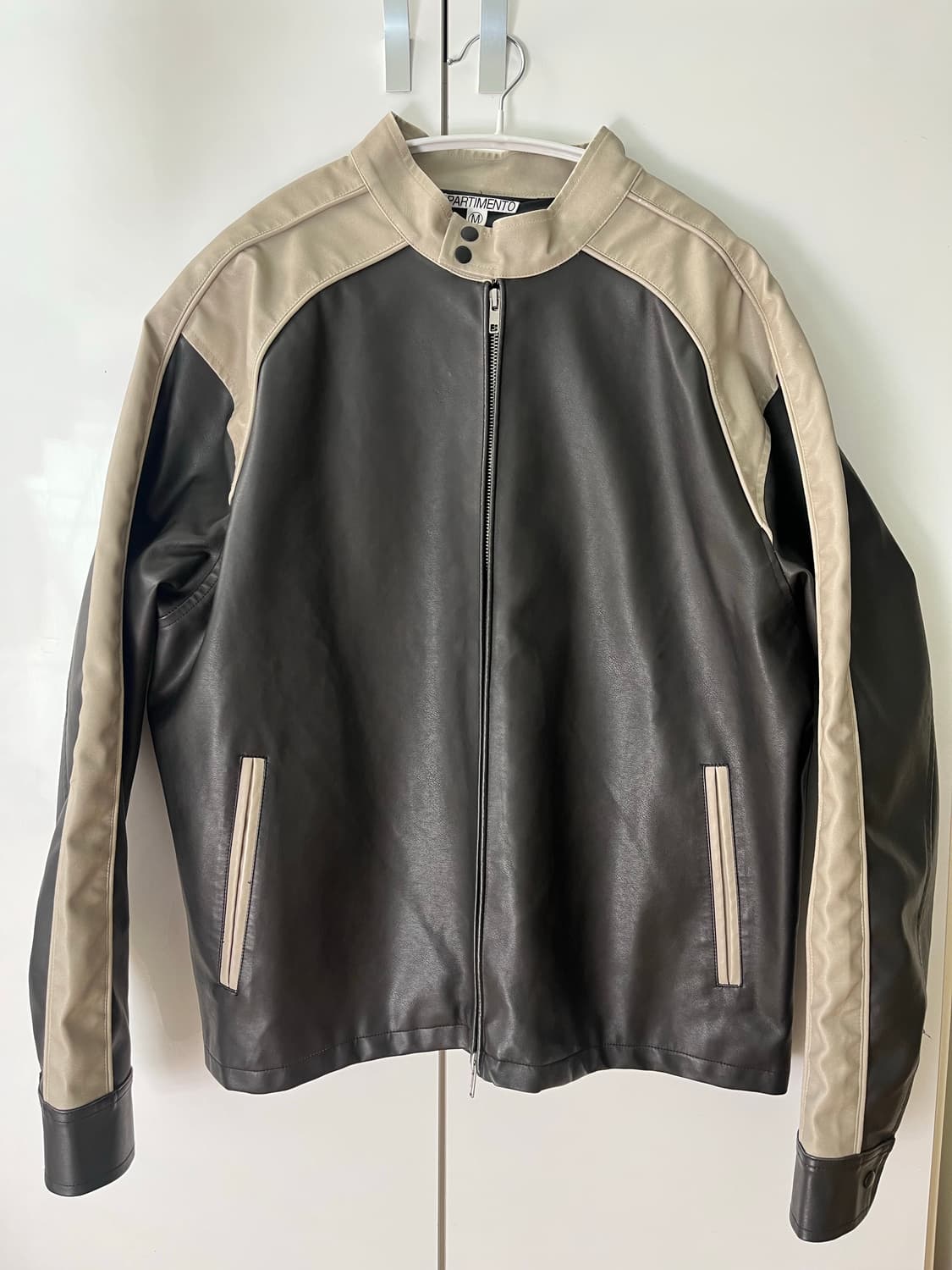 PARTIMENTO LEATHER BIKER JACKET 상품이미지3