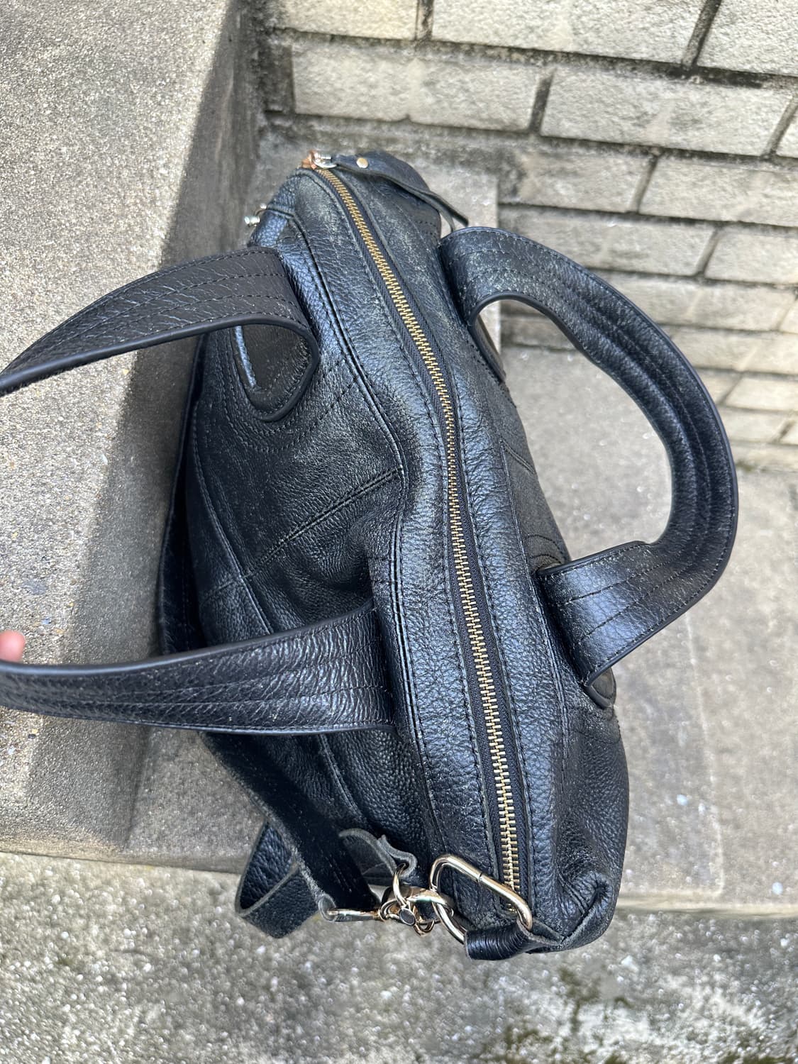 NONE vintage leather big bag 상품이미지6