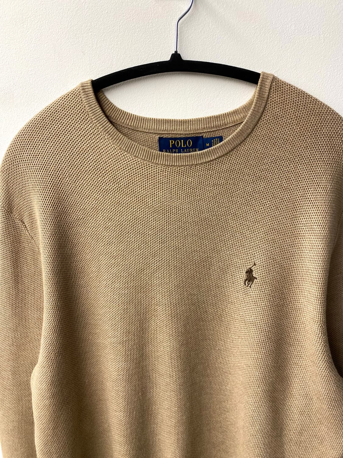 [M] Polo 폴로 랄프로렌 베이지 피마코튼 롱 슬리브 상품이미지2