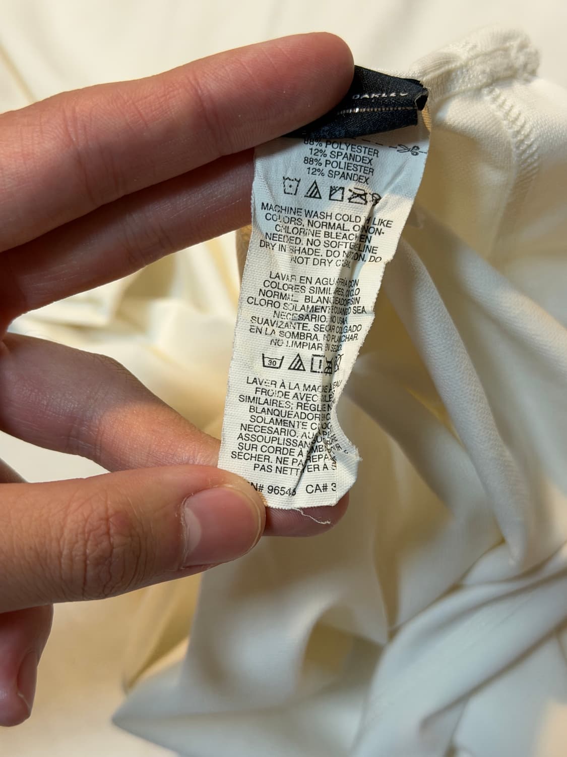 오클리 센터로고 기능성 티셔츠 화이트 상품이미지4