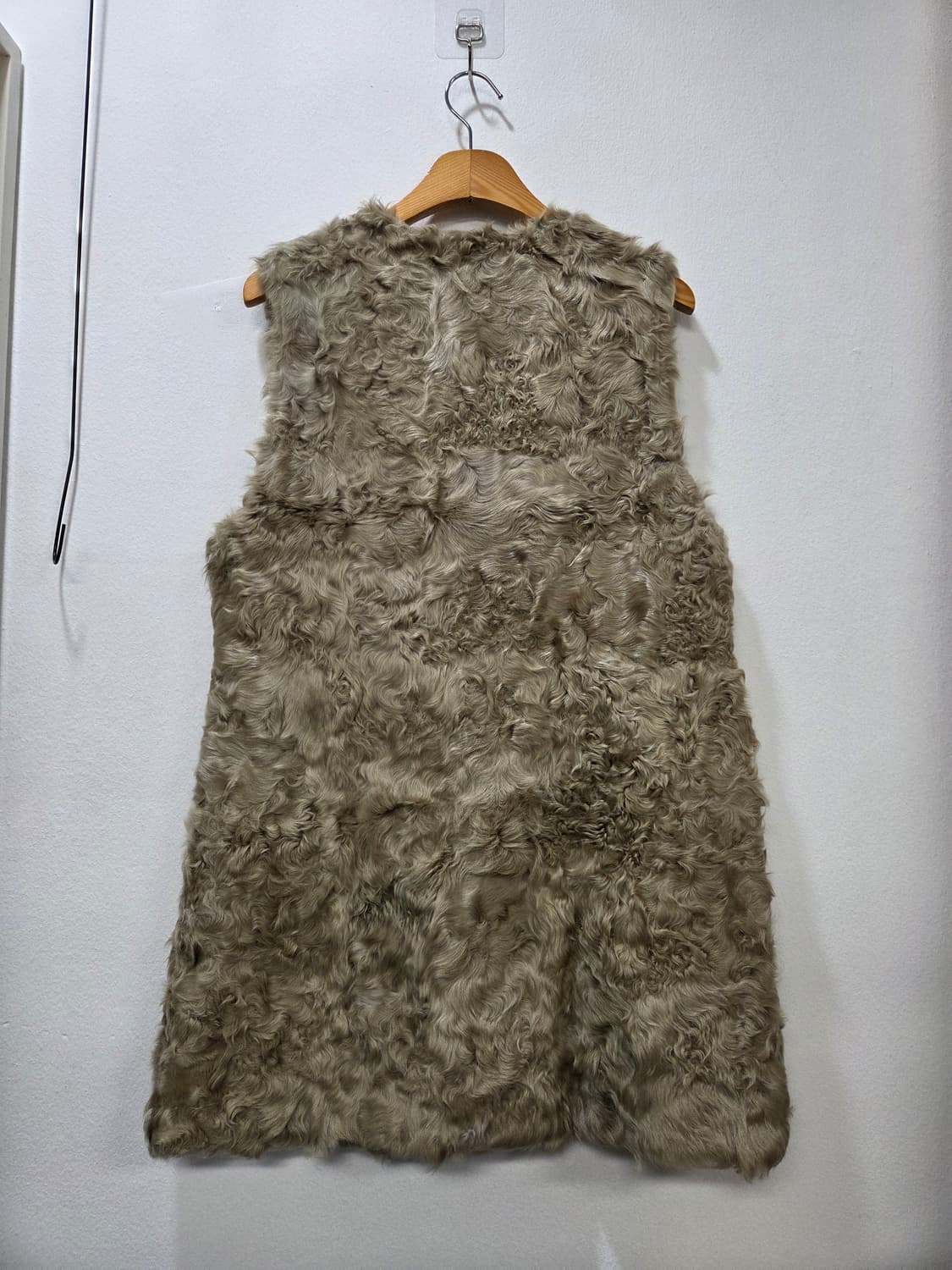 JUN FUR 천연퍼 베스트 Y2K 올드스쿨 연말모임룩 상품이미지5