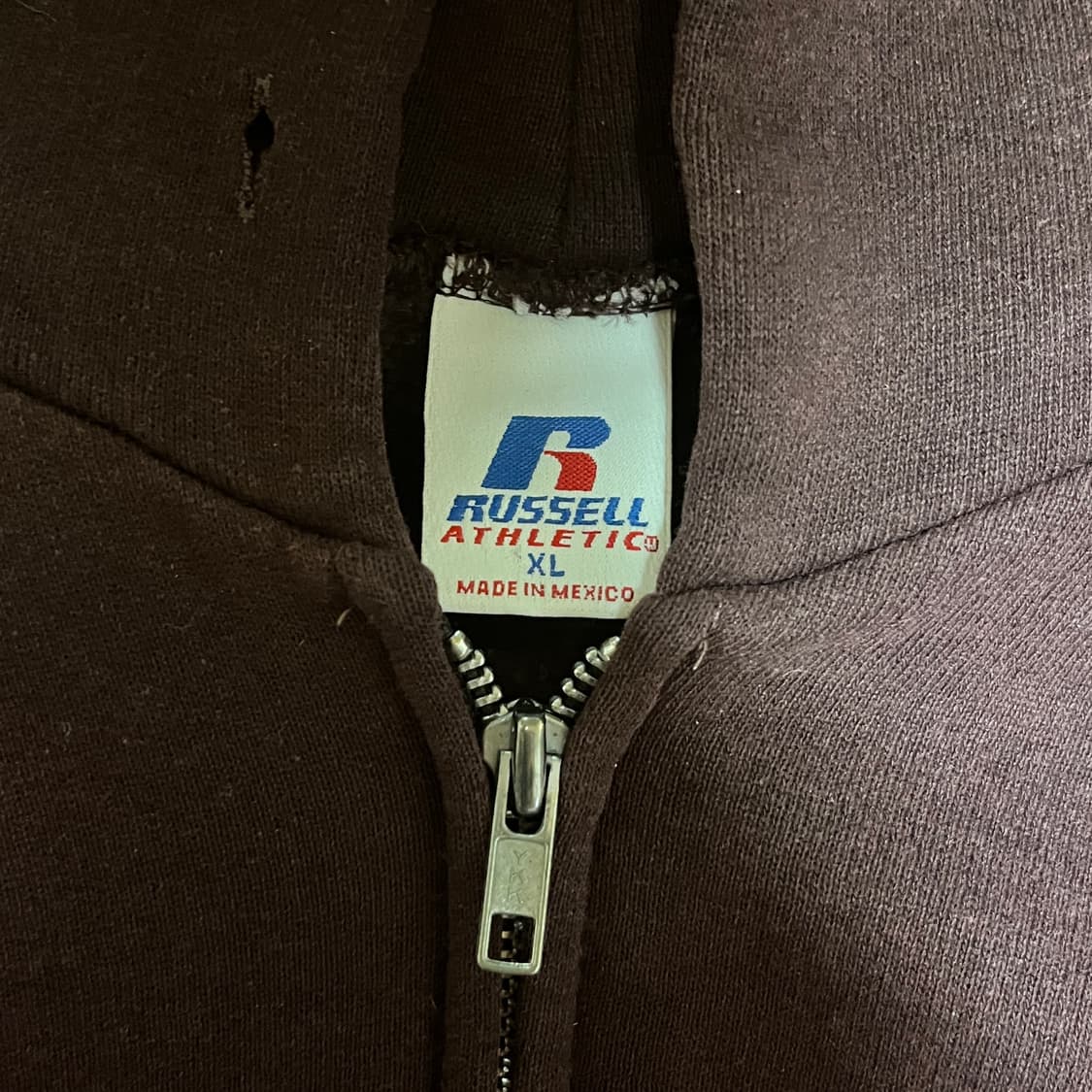 [XL] 00s 빈티지 러셀 후드집업 브라운 상품이미지3