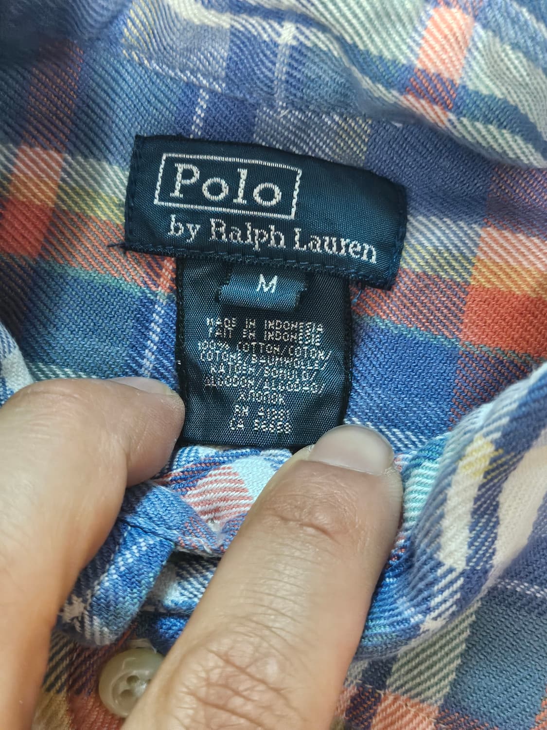 폴로랄프로렌 패치 포켓 체크 셔츠 M 상품이미지2