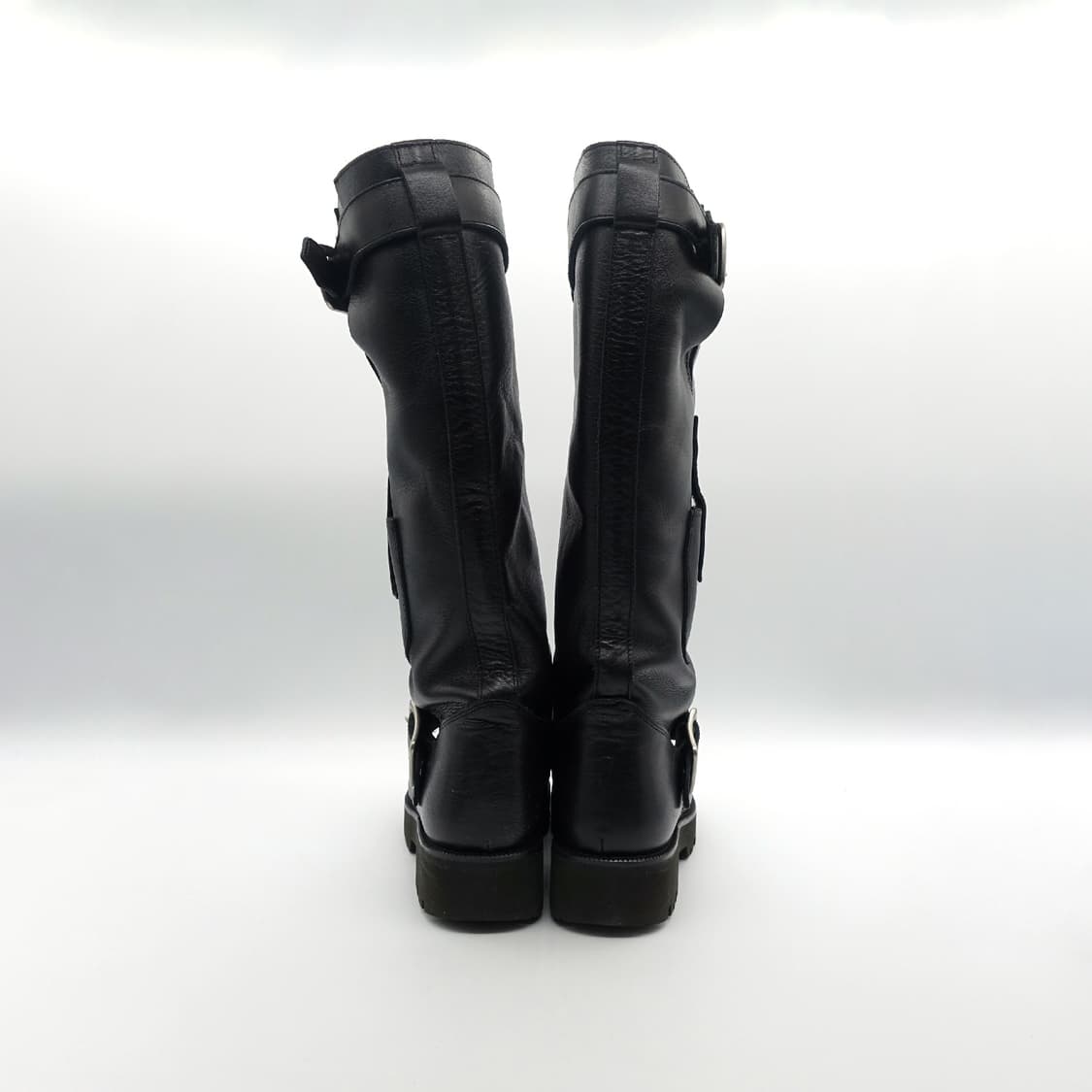 [3,250] Y's 와이즈 요지야마모토 더블버클 플랫폼 롱부츠 상품이미지6