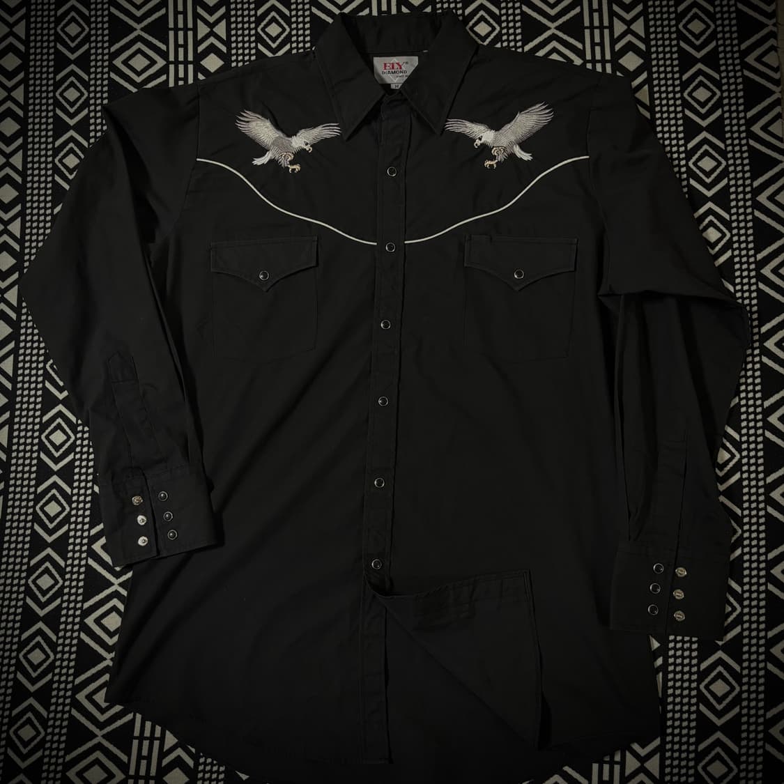 00s Ely Diamond Eagle Western Shirt  상품이미지7