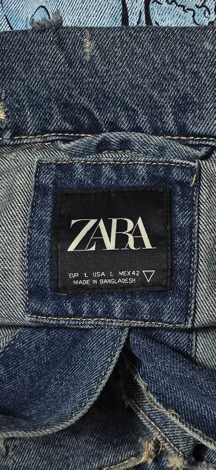 자라 데님 자켓 L 디스트로이드 상품이미지3