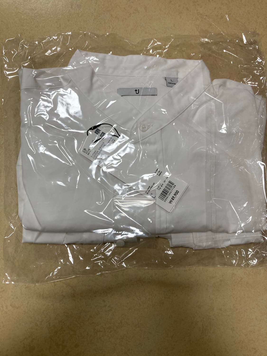 유니클로 질샌더 +j 수피마코튼 오버사이즈 셔츠 화이트 (L 새상품) 상품이미지2