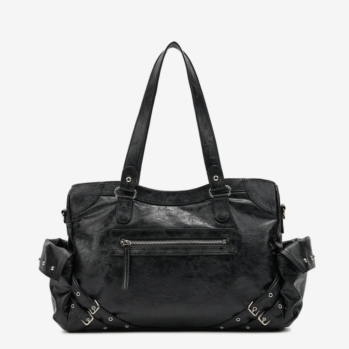 다이닛 가방 STUD POCKET BIG BAG IN BLACK 상품이미지1