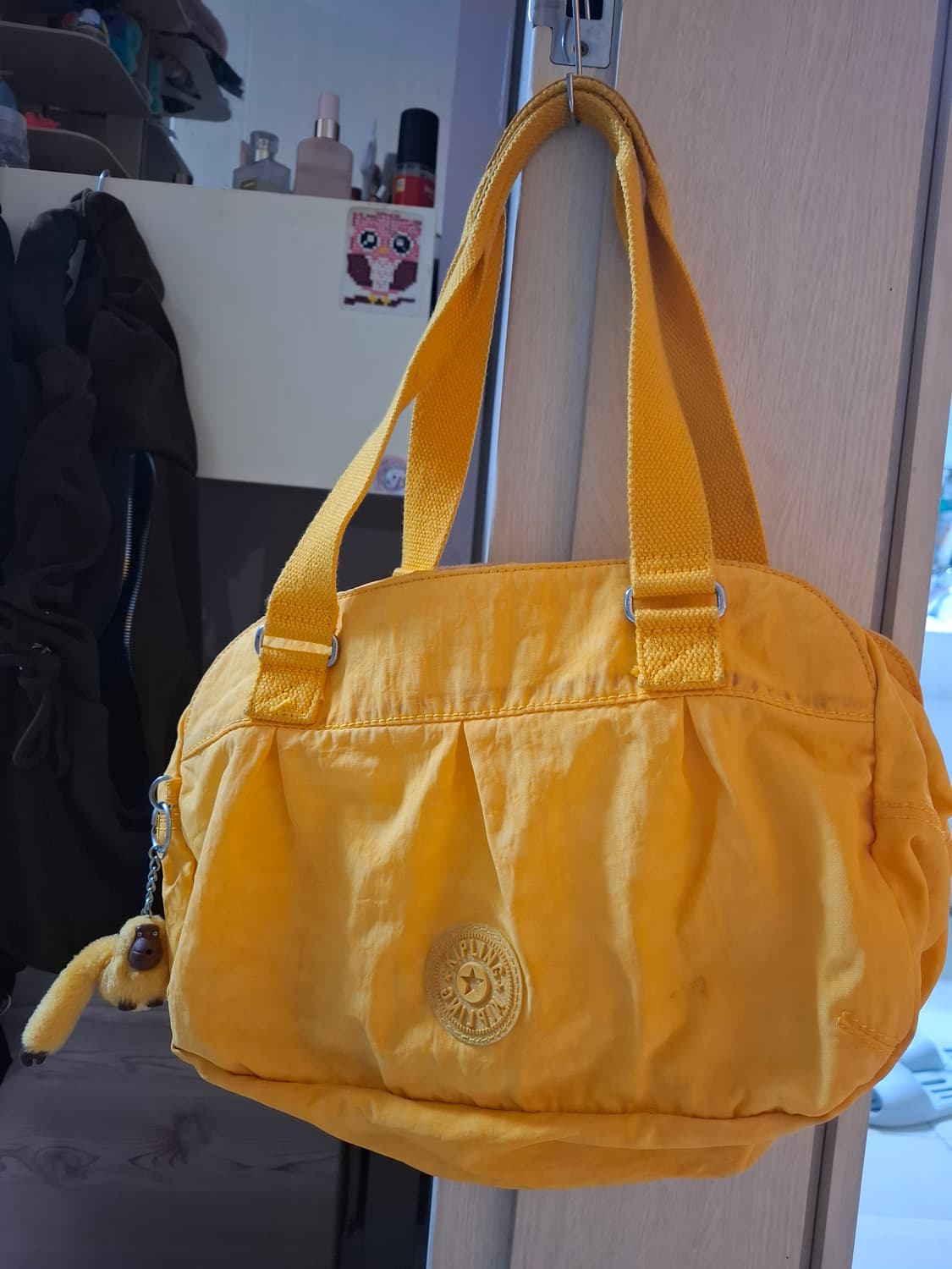 키플링 노란색 토트백 상품이미지1